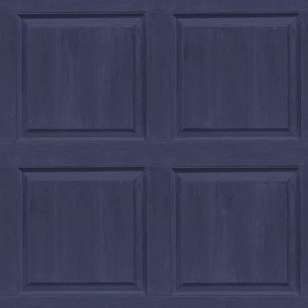 Bellamy Navy Wooden Panel Wallpaper by Arthouse