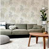 Midori Neutral by Arthouse Trees Wallpaper – Brewster Home Fashions AH909605
