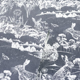 Hattie Navy by Arthouse Meadow Hare Wallpaper – Brewster Home Fashions AH909606