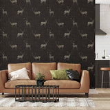 Hank Charcoal by Arthouse Stag Wallpaper – Brewster Home Fashions AH909607