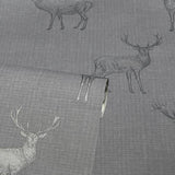Hank Grey by Arthouse Stag Wallpaper – Brewster Home Fashions AH909608