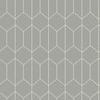 Orson Grey Trellis Wallpaper roll and geometric pattern