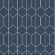 Orson Navy Trellis Wallpaper by Arthouse