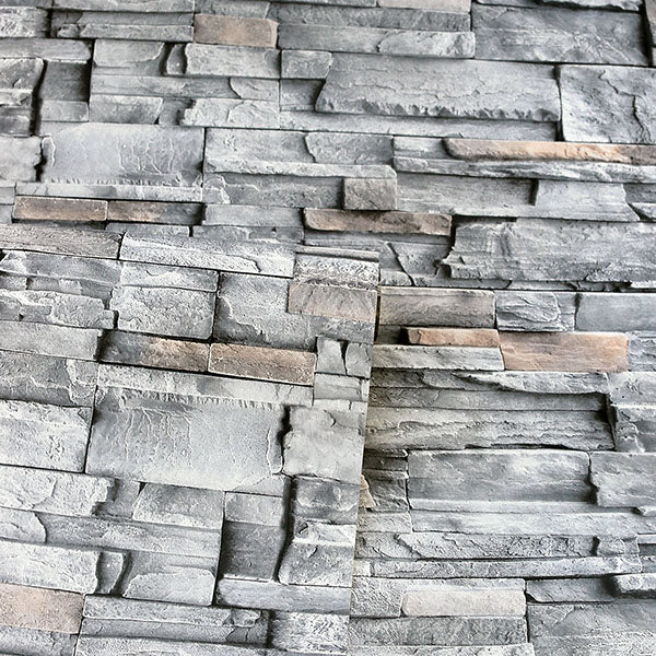Cornell Grey by Arthouse Slate Wall Wallpaper- Brewster AH909704