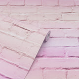 Winifred Pink by Arthouse Ombre Brick Wallpaper – Brewster Home Fashions AH909706