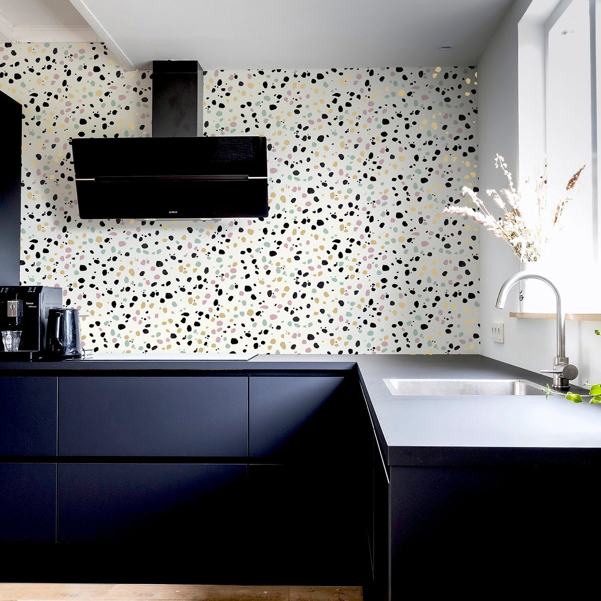 Floyd Multicolor by Arthouse Terrazzo Wallpaper- Brewster Home Fashions AH909708