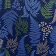 Jerome Blue Botanical Wallpaper close-up of fern pattern on navy