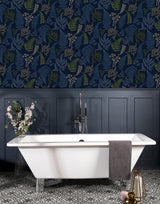 Jerome Blue by Arthouse Botanical Wallpaper – Brewster Home Fashions AH909800