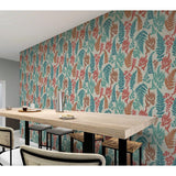 Jerome Red by Arthouse Botanical Wallpaper – Brewster Home Fashions AH909801