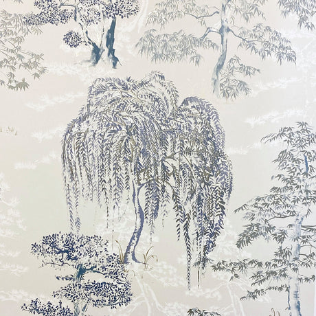 Midori Grey Trees Wallpaper