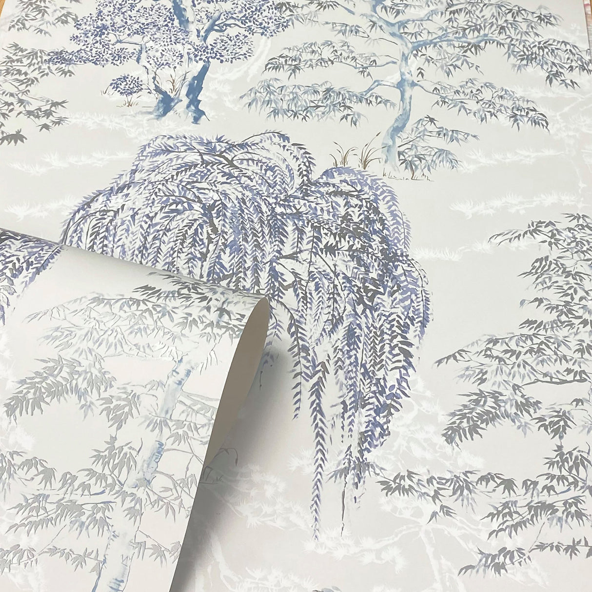 Midori Grey by Arthouse Trees Wallpaper- Brewster Home Fashions AH909809