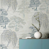 Midori Grey by Arthouse Trees Wallpaper- Brewster Home Fashions AH909809