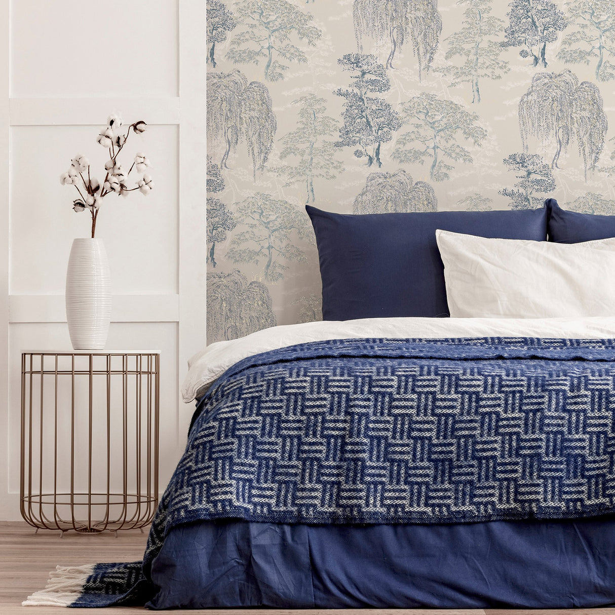 Midori Grey by Arthouse Trees Wallpaper- Brewster Home Fashions AH909809