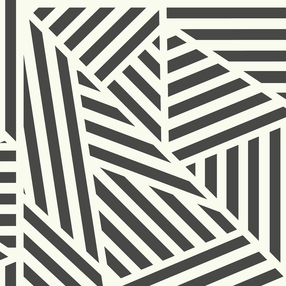 Oswald Black Striped Geometric Wallpaper – Arthouse AH910004