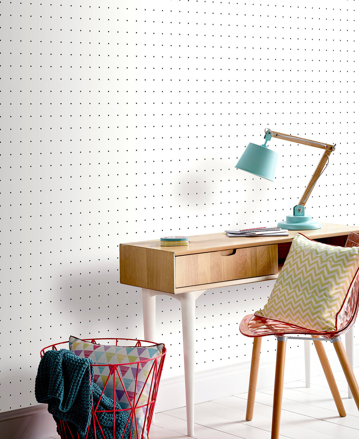Terrence White by Arthouse Dotted Grid Wallpaper- Brewster Home Fashions AH920000