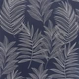 Theodore Navy Frond Wallpaper by Arthouse