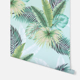 Miami Mint by Arthouse Palms Wallpaper – Brewster Home Fashions AH921406