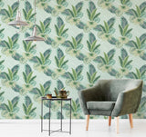 Miami Mint by Arthouse Palms Wallpaper – Brewster Home Fashions AH921406