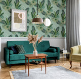 Miami Mint by Arthouse Palms Wallpaper – Brewster Home Fashions AH921406