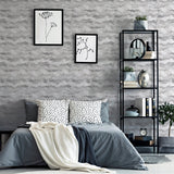 Irene Grey by Arthouse Painted Canvas Wallpaper – Brewster Home Fashions AH921605