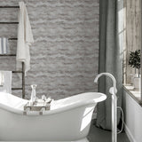 Irene Grey by Arthouse Painted Canvas Wallpaper – Brewster Home Fashions AH921605