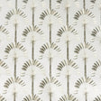 Arthouse Sylvia Gold Palm Palace Wallpaper with shimmering gold palm fronds on cream; detail and room scenes.