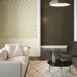 Sylvia Gold by Arthouse Palm Palace Wallpaper- Brewster Home Fashions AH921701