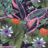 Etta Navy by Arthouse Tropical Wallpaper – Brewster Home Fashions AH921703