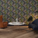 Etta Navy by Arthouse Tropical Wallpaper – Brewster Home Fashions AH921703