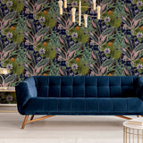 Etta Navy by Arthouse Tropical Wallpaper – Brewster Home Fashions AH921703