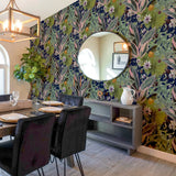 Etta Navy by Arthouse Tropical Wallpaper – Brewster Home Fashions AH921703