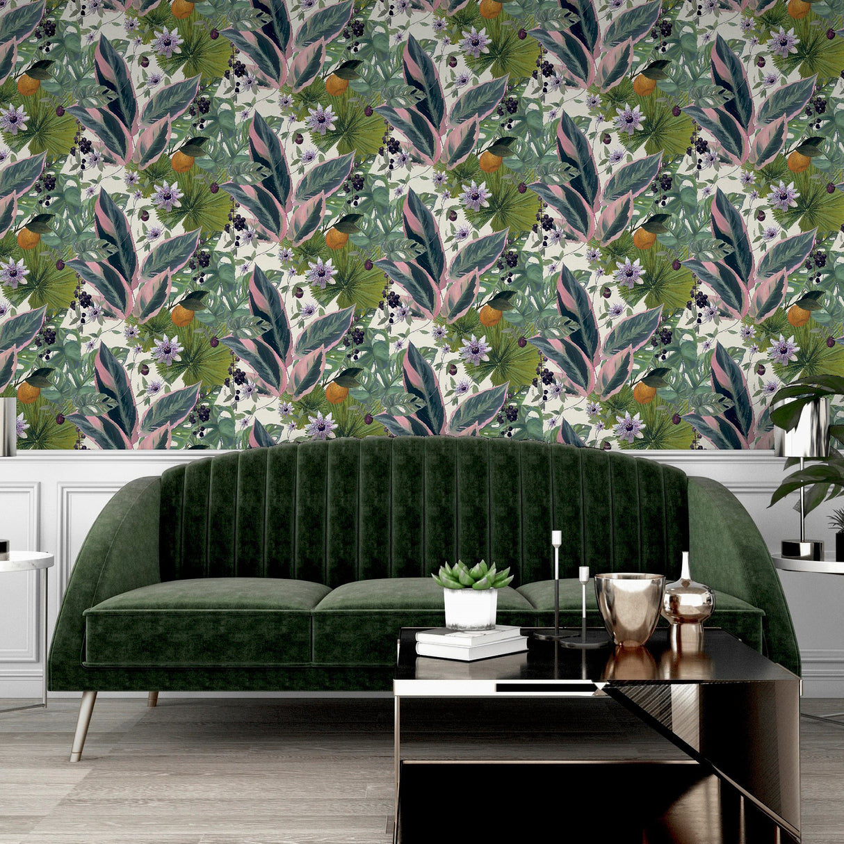 Etta White by Arthouse Tropical Wallpaper- Brewster AH921704