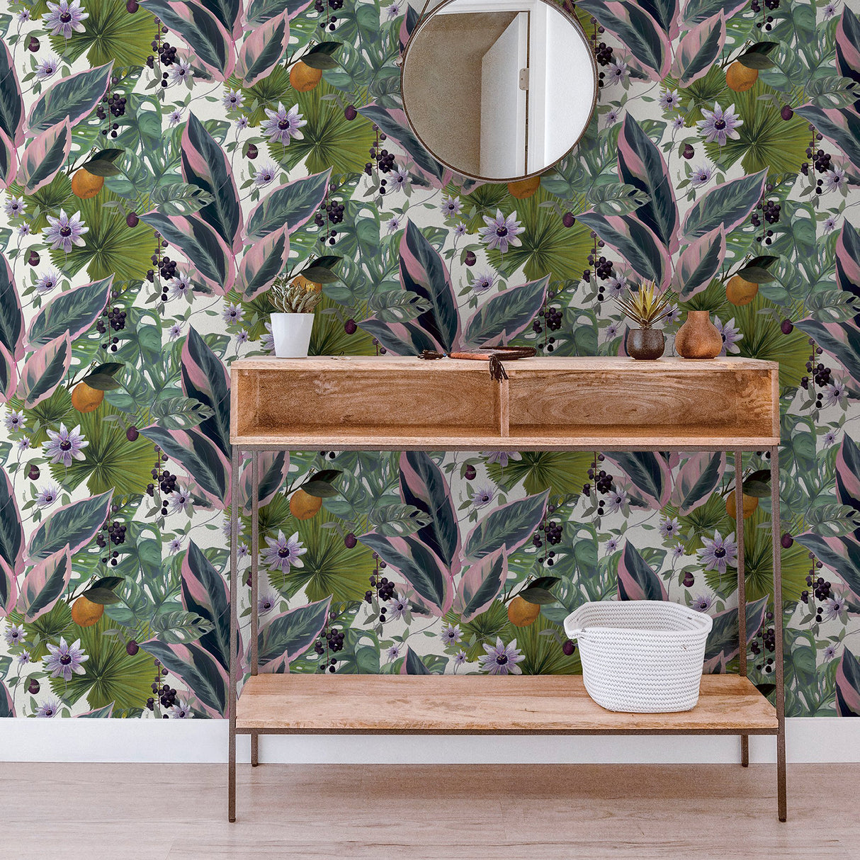 Etta White by Arthouse Tropical Wallpaper- Brewster AH921704