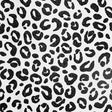 Dinah Black Leopard Print Wallpaper by Arthouse – black sequin leopard spots on white background
