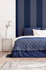 Roland Navy Stripe by Arthouse Stripe Wallpaper – Brewster Home Fashions AH922800