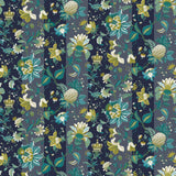 Cornelia Navy Floral Stripe Wallpaper – Arthouse