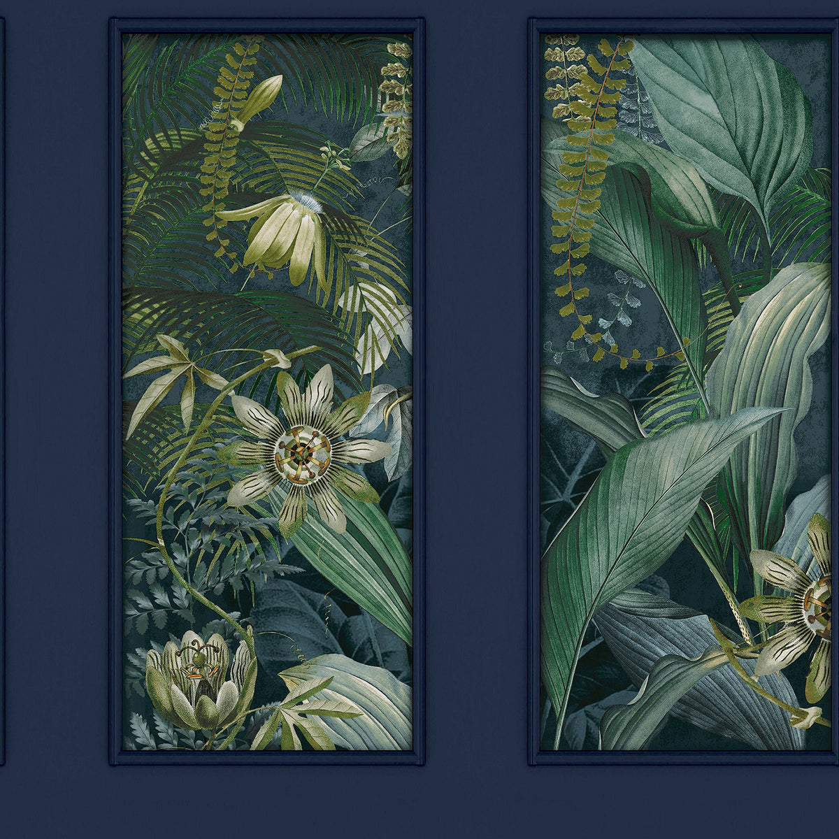 Wendell Navy Wild Vibes Wallpaper by Arthouse - AH922803