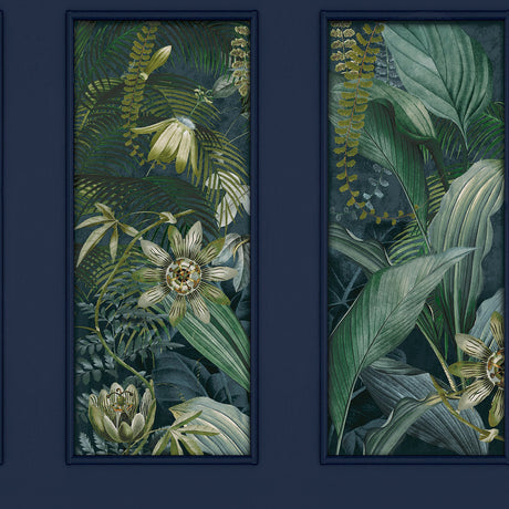 Wendell Navy Wild Vibes Wallpaper by Arthouse - AH922803