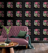 Lucinda Black by Arthouse Floral Panel Wallpaper – Brewster Home Fashions AH922804