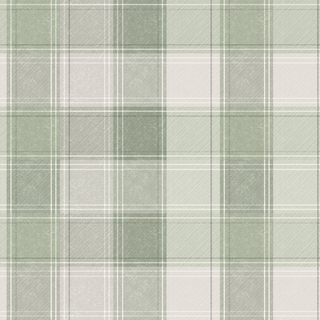 Rita Green Country Check Wallpaper by Arthouse