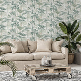 Freda Green by Arthouse Palm Trees Wallpaper- Brewster Home Fashions AH922908