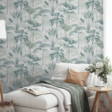 Freda Green by Arthouse Palm Trees Wallpaper- Brewster Home Fashions AH922908
