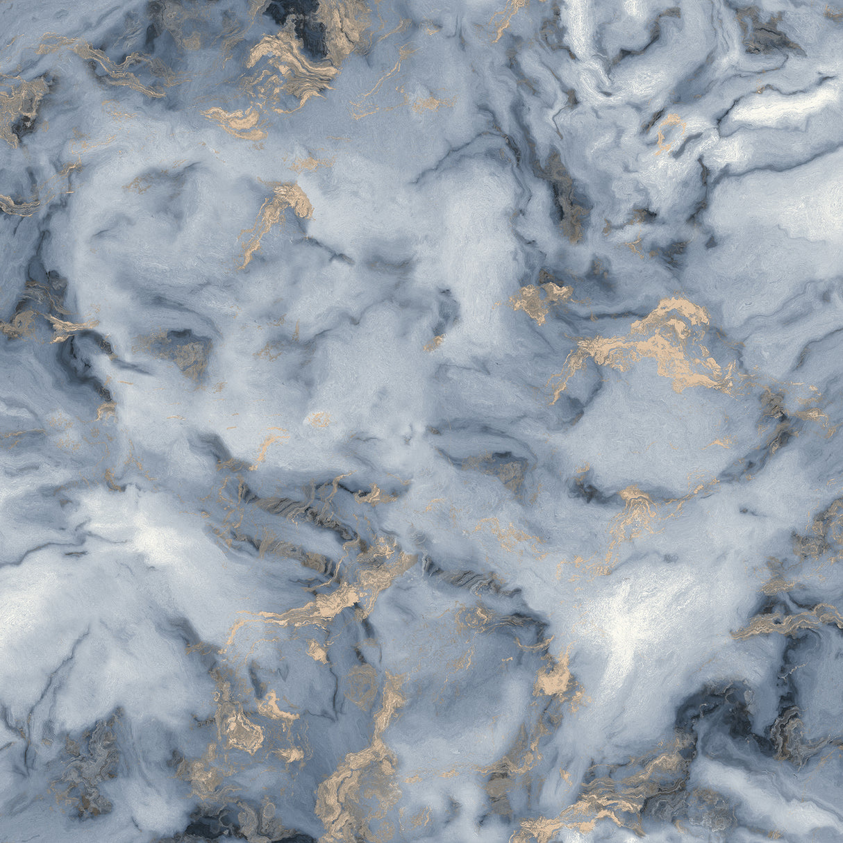 Arthouse Merrick Navy Marble Wallpaper with metallic gold veining