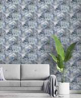 Merrick Navy by Arthouse Marble Wallpaper – Brewster Home Fashions AH923000
