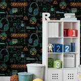 Casper Black by Arthouse Gamer Graphics Wallpaper- Brewster Home Fashions AH923707