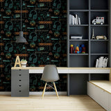 Casper Black by Arthouse Gamer Graphics Wallpaper- Brewster Home Fashions AH923707