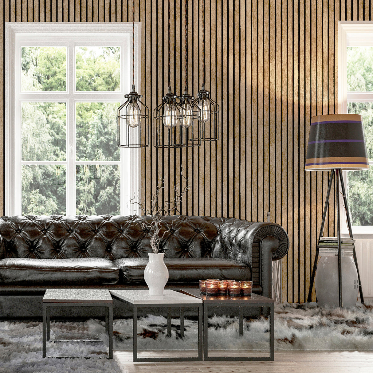 Herman Light Brown by Arthouse Wood Wallpaper – Brewster AH923800