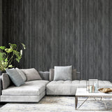 Herman Charcoal by Arthouse Wood Wallpaper - Brewster Home Fashions AH923801