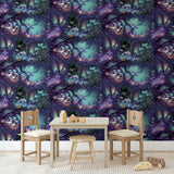 Oleda Dark Blue by Arthouse Magical Garden Wallpaper – Brewster Home Fashions AH923804