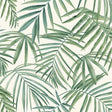Juan Green Palm Leaves Wallpaper by Arthouse – tropical green palm fronds on white